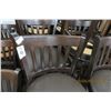 Image 2 : 9-Mocha Padded Slat Bar Stools - 9 X $