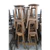 Image 1 : 18-Oak Round Bar Stools - 18 X $