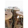 Image 2 : 18-Oak Round Bar Stools - 18 X $