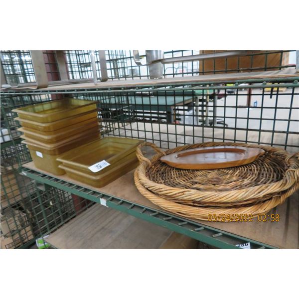 Cambro Half Size Insert Pan, Basket Trays