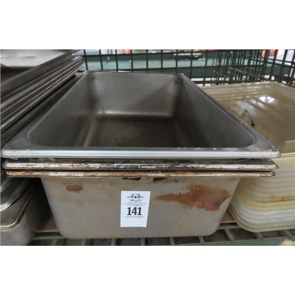 3-S/S Full By 6" Insert Pans - 3 X $