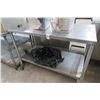 Image 1 : S/S Rolling 4' Table w/Undershelf