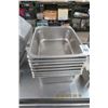 Image 1 : 8-Half by 4" Insert Pans - 8 X $