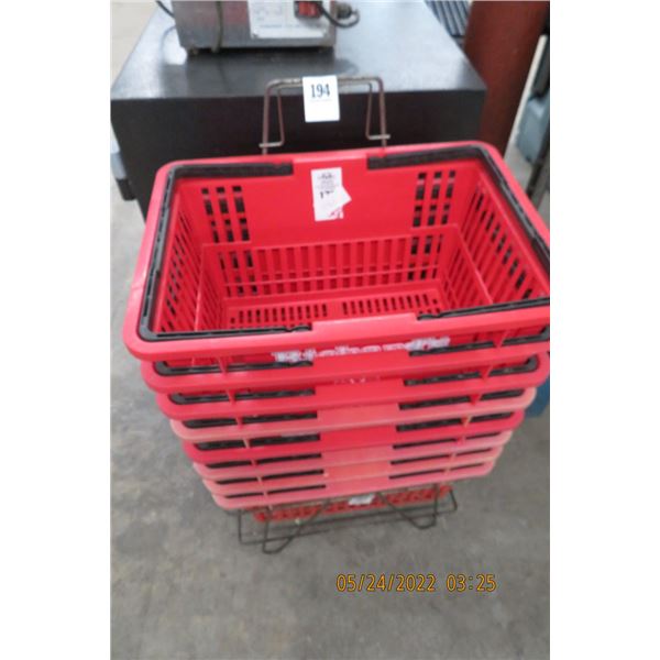 Small Shopping Basket w/Stand