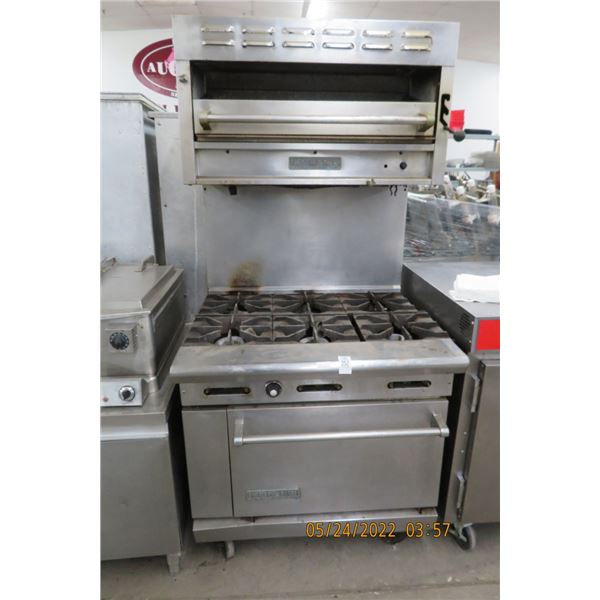 American Range Gas 6 Burner Range/Oven/Broiler