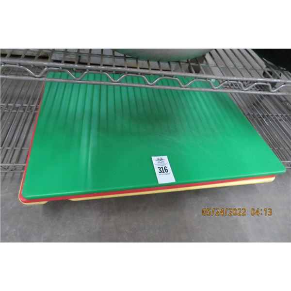 3-Colored Cut Boards - 3 X $