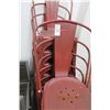 Image 2 : 16-Red Metal Patio Dining Chairs - 16 X $