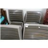 Image 2 : 15-Alum. Slat Back Patio Chairs - 15 X $