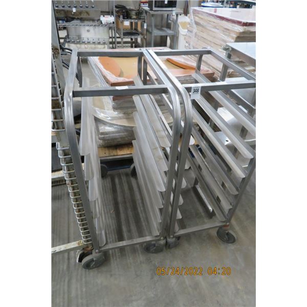 2-Short Tray Carts - 2 X $