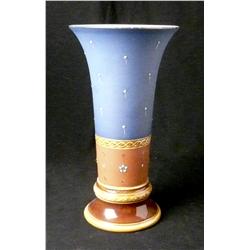 Blue/brown Mettlach vase