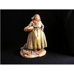 Antonio Borsato peasant woman figure 10" X 6 1/2"