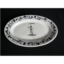 Early Broadmoor Golf Club Platter 12 1/4" x 9 1/4"
