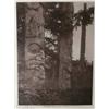 Image 1 : Edward S. Curtis (1868-1952)Photogravure on Van Gelder, "Totems at Kung," 1915, 7 1/2" x 5 1/2"