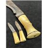Image 6 : Vintage Ceremonnial Knife set w/sheath (Large Knife Approx: 16" w/12" blade)