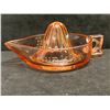 Image 1 : Vintage Pink Sunkist Orange/Lemon Juice Glass Reamer (Approx: 8.5" W 3.5"T)