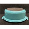 Image 3 : Blue Cast Iron Enamel Casserole w/Lid - Smaller (Approx: 8.5 x 5.5" )