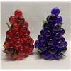 Image 1 : Vintage Lucite Grapes Grape Cluster Lamp Shades (Approx: 10"T 7"W)