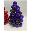Image 5 : Vintage Lucite Grapes Grape Cluster Lamp Shades (Approx: 10"T 7"W)