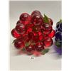 Image 7 : Vintage Lucite Grapes Grape Cluster Lamp Shades (Approx: 10"T 7"W)