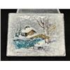 Image 2 : Cardel Italy Winter Scene Ceramic Trinket Box (approx: 5 x 3.75" )