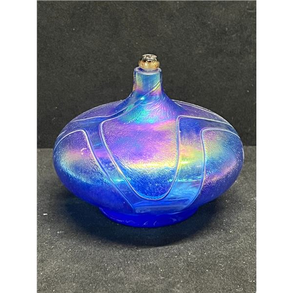 Roger Vines Art Glass Oil Burner (approx: 4"W 3.5"T)