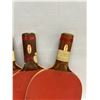 Image 3 : 5 Vintage Wooden Ping Pong / Table Tennis Paddles (approx: 10.5")