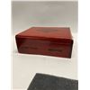 Image 5 : 2 Wooden Cigar / Storage Boxes (largest approx: 9 x 6" )