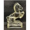 Image 2 : 2 Vintage Heavy Art Glass Horse Book Ends Décor Pieces (approx: 8"T 6"W)