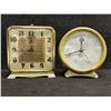 Image 1 : 2 Vintage Wind-Up Alarm Clocks - Westclox Baby Ben & Teco - Not Tested (larger 4.5"T)