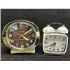 Image 1 : 2 Wind-Up Alarm Clocks - Westclox Big Ben & Quartz - Not Tested (larger 5"T)