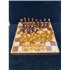 Image 1 : Fold-Up Wooden Checkers & Chess Set - Looks complete (about 10.5x10")