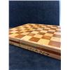 Image 5 : Fold-Up Wooden Checkers & Chess Set - Looks complete (about 10.5x10")