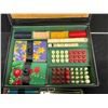 Image 2 : Vintage Comoy's England Game Set In Travel Case (Approx 8.5x6.5")