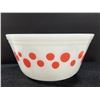 Image 2 : Vintage Federal Glass PINK Polka Dot Pattern 7" Mixing Bowl