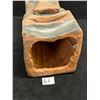 Image 8 : Amazing Abstract Tiki? Slab Ceramic Sculpture (Approx: 9"T 3.75"W)