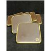 Image 2 : 6 Shell Oil & Gas Advertising Leather & Brass Drink Coasters (approx: 3.5"x3.5")