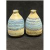 Image 3 : 2 Signed Kamini Studio Art Pottery Bud Vases / small bottles? Approx: 4"T 3.5"W