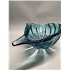 Image 6 : Stunning Large Blue Heavy Art Glass Centrepiece (approx: 17.5"W 5"T)