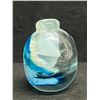 Image 2 : Artist Signed Art Glass Bud Vase - Smaller (approx: 2.25"T 2"W)