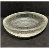 Image 1 : Mid Century Heavy Textured Art Glass Dish Bowl Catchall - Approx: 7.5" wide