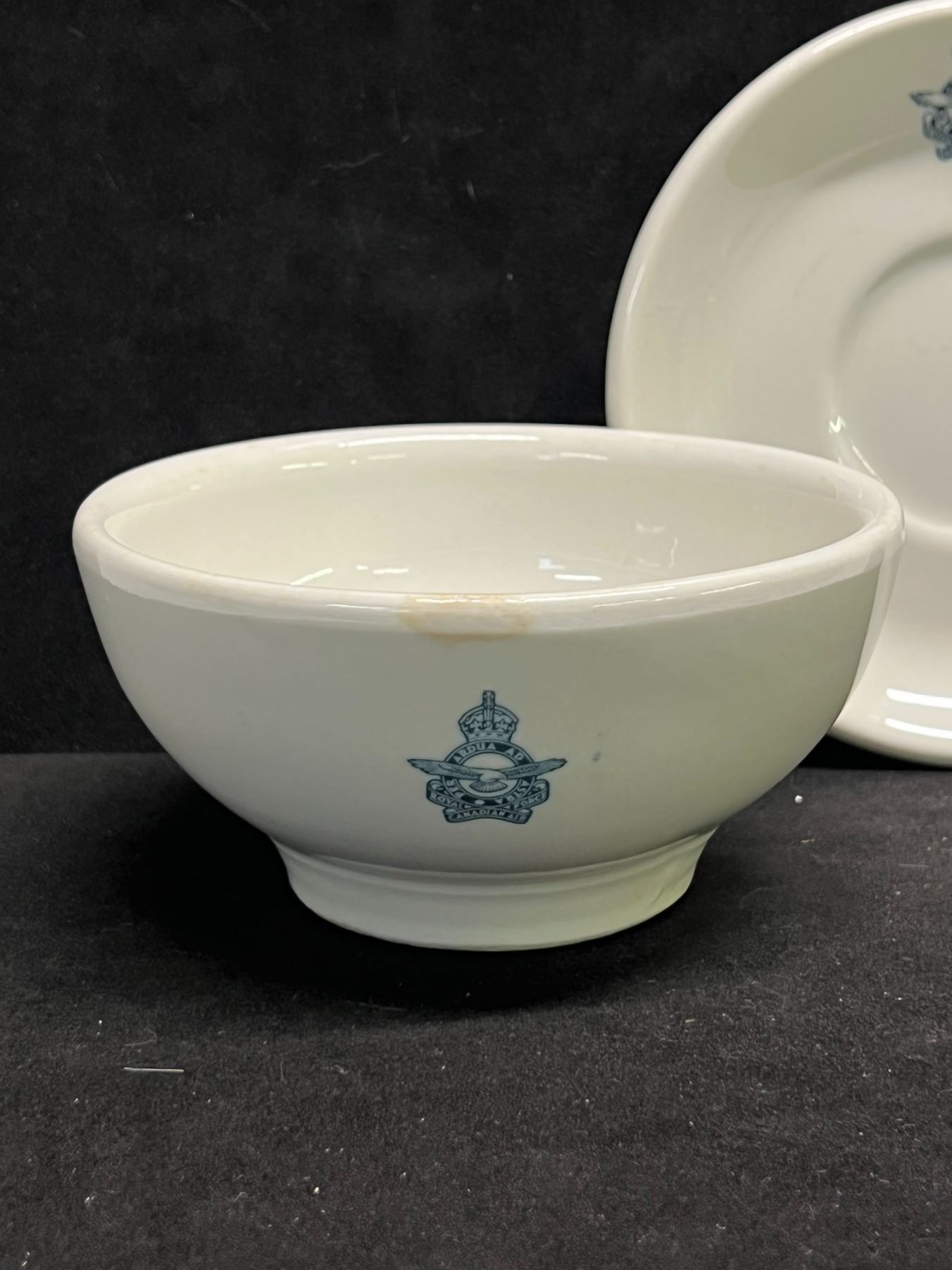 Royal Canadian Air Force RCAF Soup Bowl and Saucer plate (bowl 5.25 ...