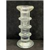 Image 4 : 3 Vintage Textured Art Glass Candle Stick Holders (tallest is about 6")