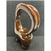 Image 2 : Mid Century Ceramic Figural Ram Decanter w/ Stopper (approx: 10.75"T 8.25"W)