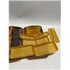 Image 2 : Vintage Travel Kit - Brushes Comb Plastic containers etc (approx: 12x6")