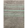 Image 2 : Vintage Gray / Blue Stripes Wool Blanket Approx: 62x74"