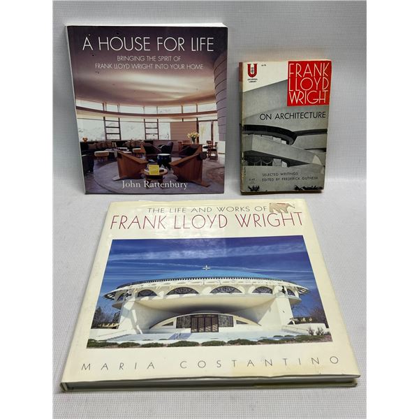 3 Frank Lloyd Wright Books