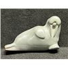 Image 1 : Artist Signed Soapstone Pin - B. Kattork Pond Inlet N.W.T (smaller approx: 2.25"W)