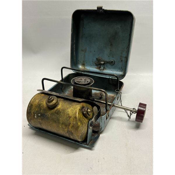 Vintage Brass / Metal Pull-Out Camp Stove Sweden (Approx: 7x7x4")