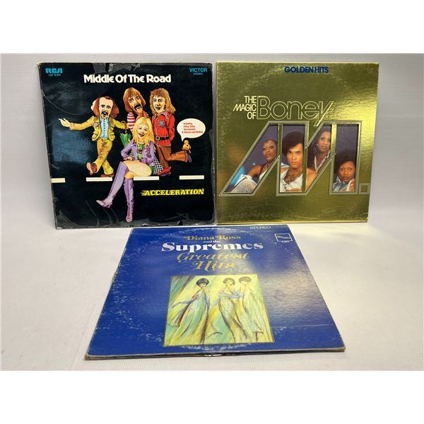 Boney M / The Supremes / Middle of the Road 12" LPs Vinyl Records