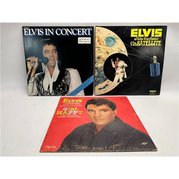 3 ELVIS 12" LPs Vinyl Records